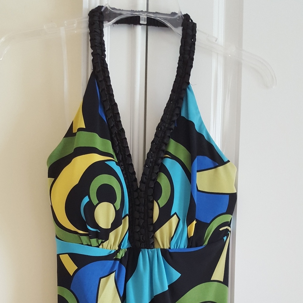 Multi colored halter top